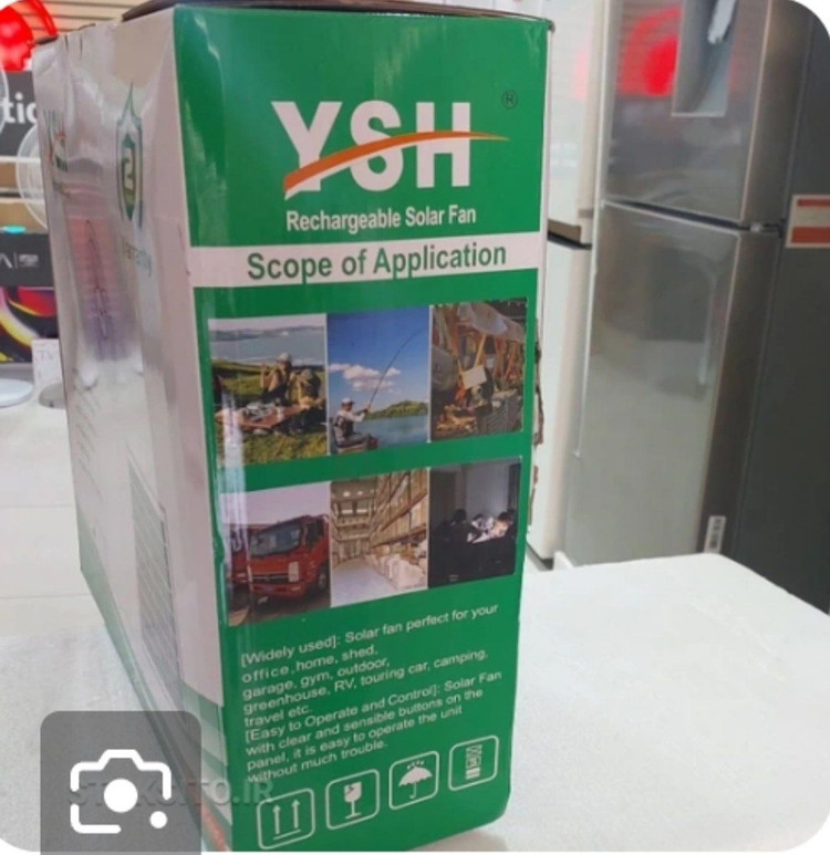 پنکه ایستاده بزرگ شارژی خورشیدی وای اس اچ مدل 0901،اصلی